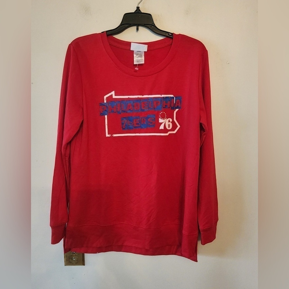 Philadelphia 76ers long sleeve nba shirt size medium
